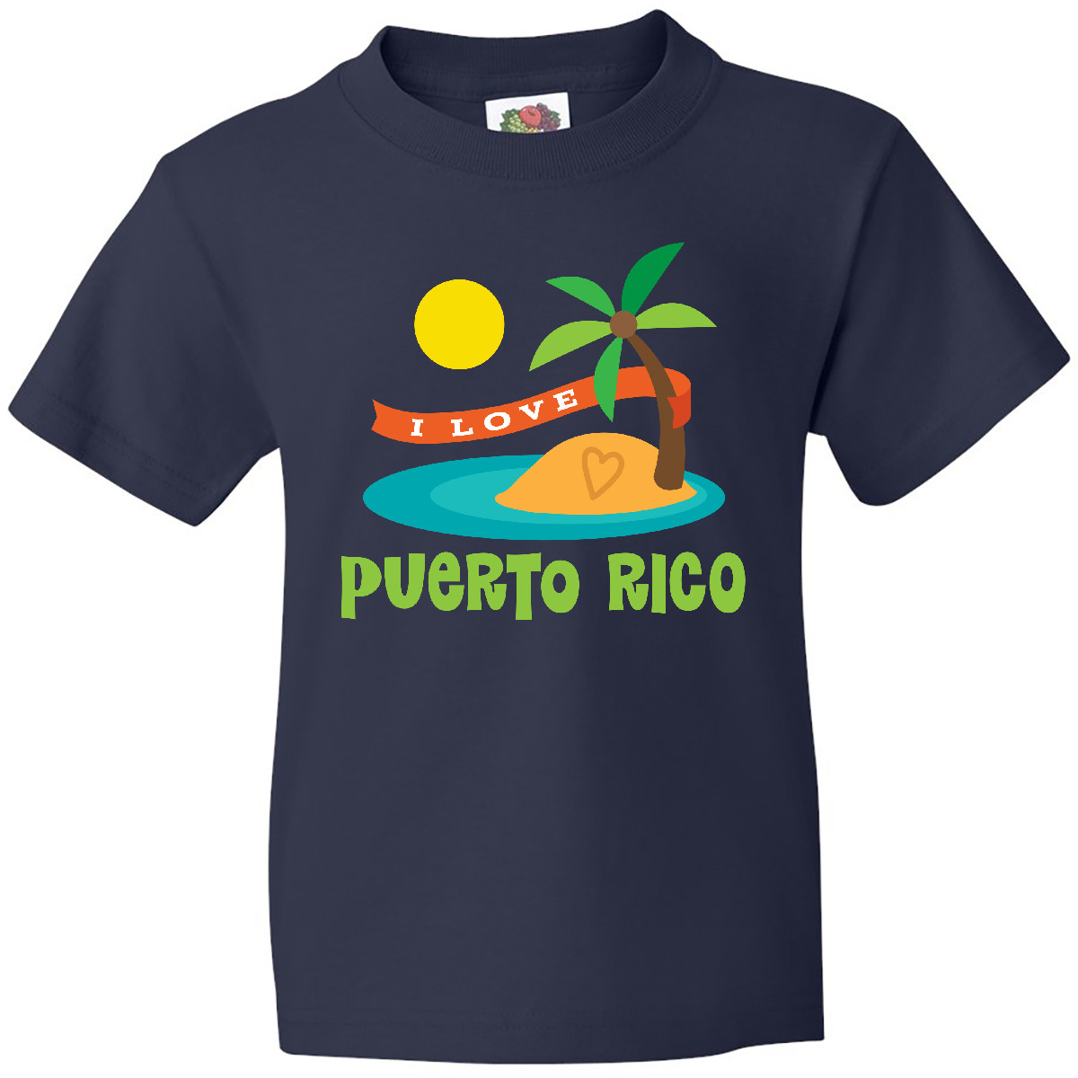 Inktastic I Love Puerto Rico Jugend T-Shirt Land Reise Urlaub Tee Kinder Teen - Bild 2 von 2