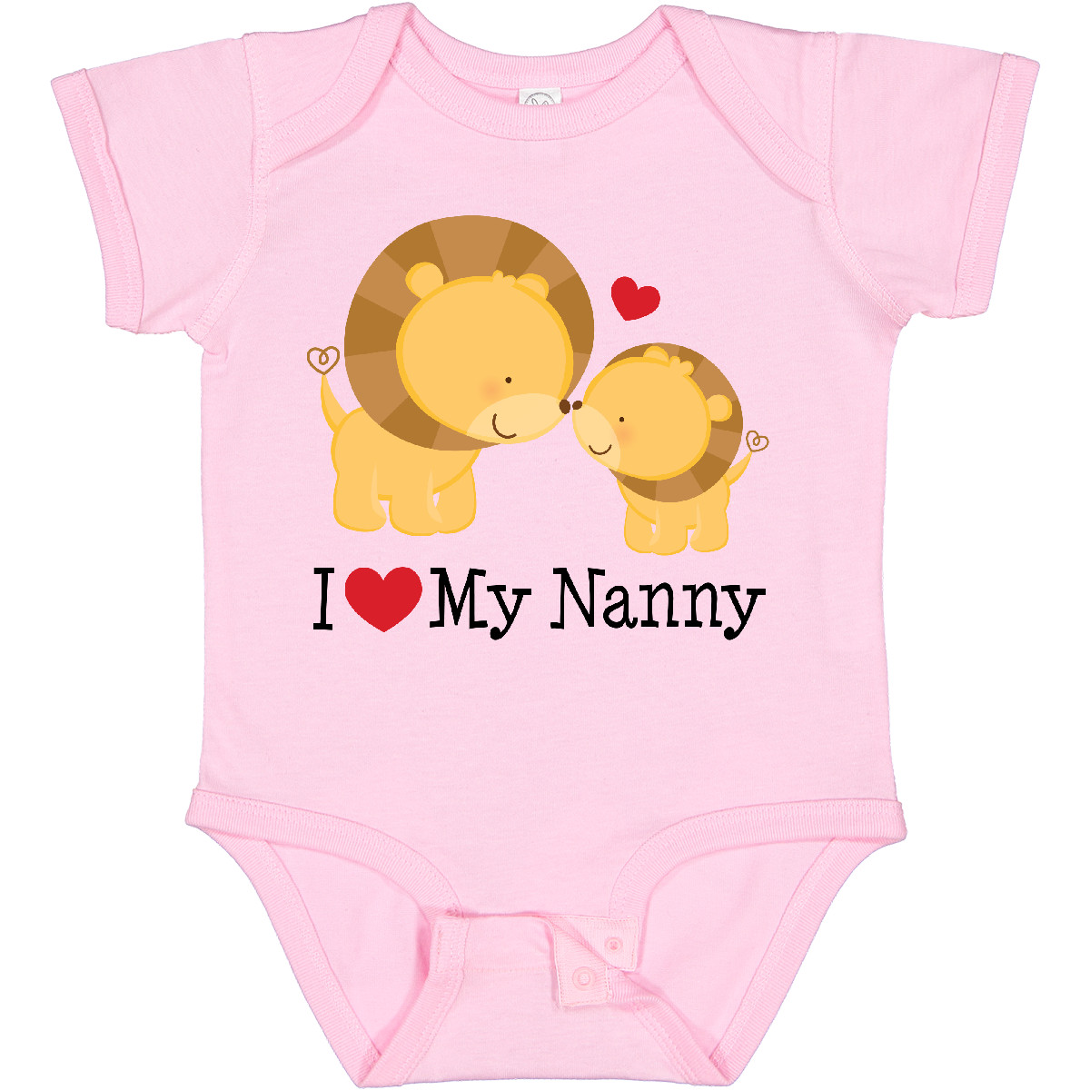 Inktastic I Love My Nanny Baby Bodysuit Grandma Heart From One-piece Infant Hws - Afbeelding 7 van 9