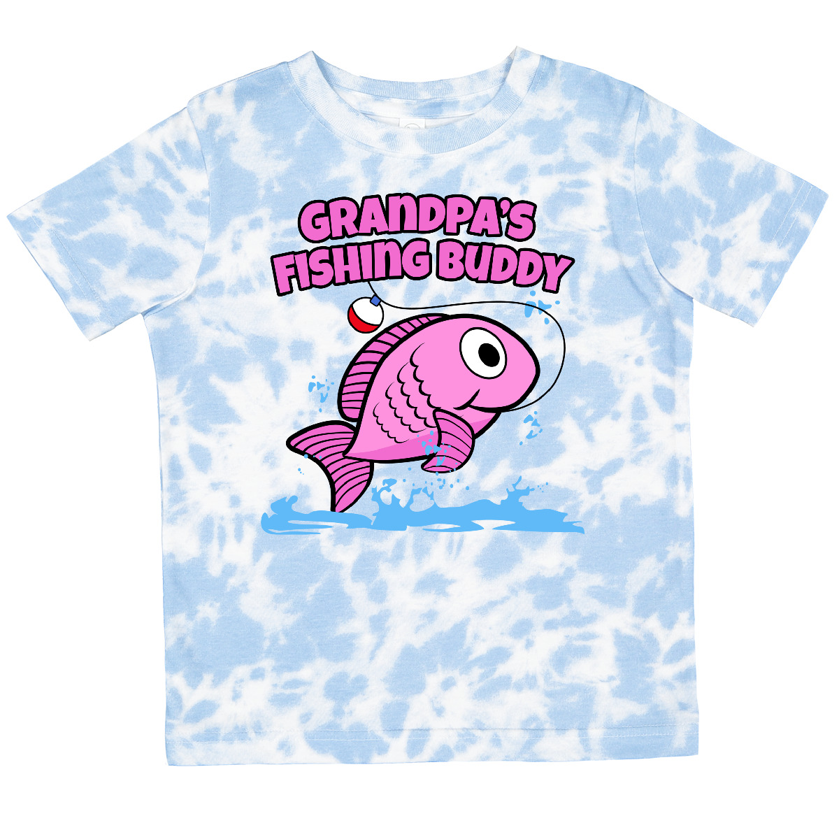 Inktastic Grandpa's Fishing Buddy (pink) Toddler T-Shirt Grandpa Fish Gift Child - Picture 6 of 8