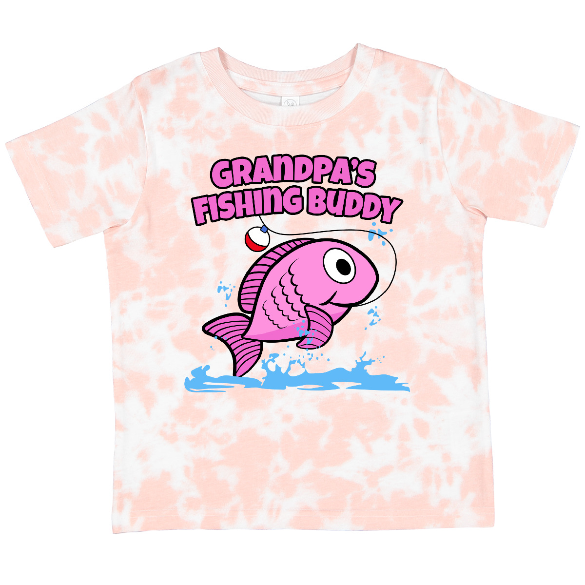 Inktastic Grandpa's Fishing Buddy (pink) Toddler T-Shirt Grandpa Fish Gift Child - Picture 7 of 8