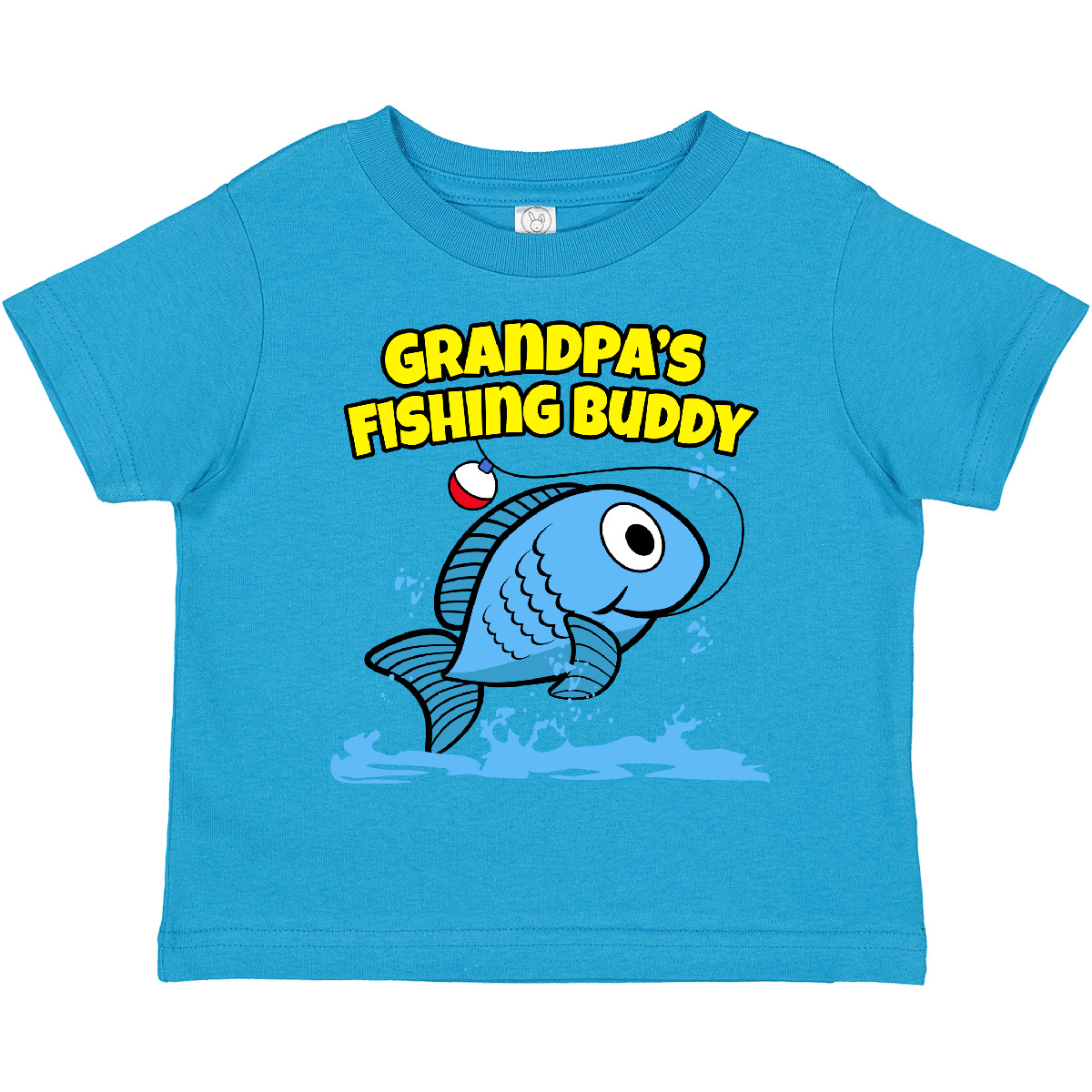 Inktastic Grandpa's Fishing Buddy (blue) Toddler T-Shirt Grandpa Fish Cute Child - Picture 19 of 21