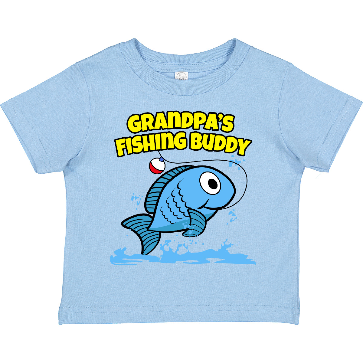Inktastic Grandpa's Fishing Buddy (blue) Toddler T-Shirt Grandpa Fish Cute Child - Picture 12 of 21