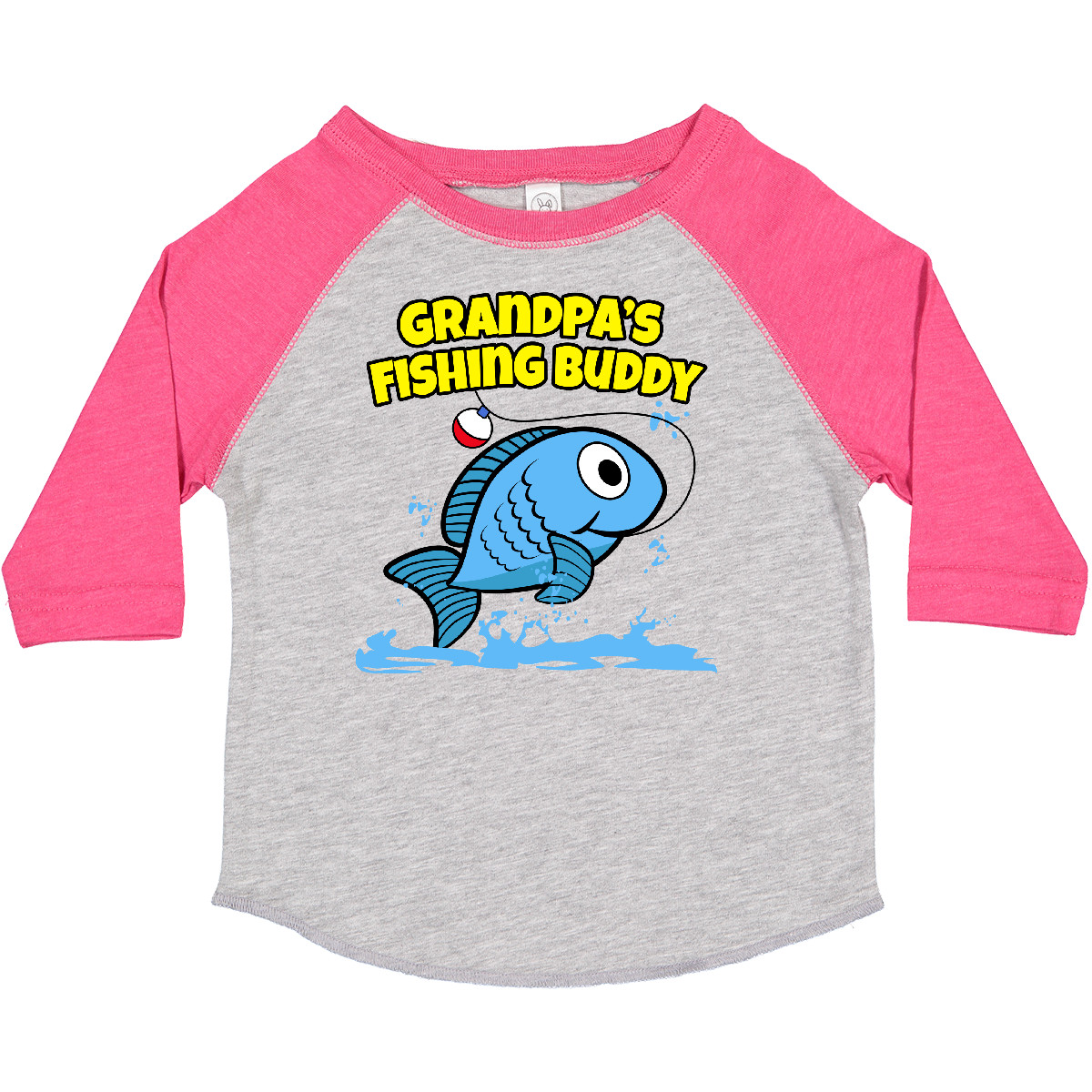 Inktastic Grandpa's Fishing Buddy (blue) Toddler T-Shirt Grandpa Fish Cute Child - Picture 8 of 21