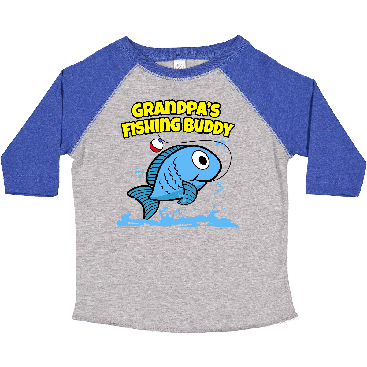 Inktastic Grandpa's Fishing Buddy (blue) Toddler T-Shirt Grandpa Fish Cute Child - Picture 9 of 21