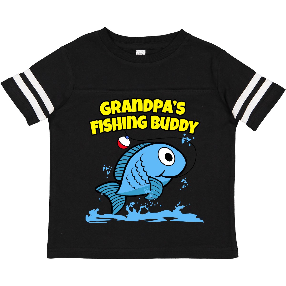 Inktastic Grandpa's Fishing Buddy (blue) Toddler T-Shirt Grandpa