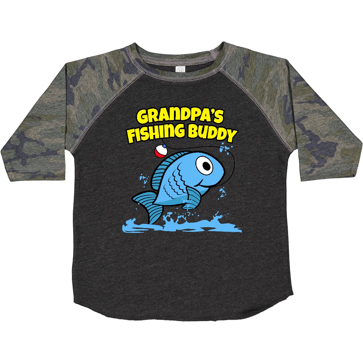 inktastic Grandpa's Fishing Buddy Toddler T-Shirt