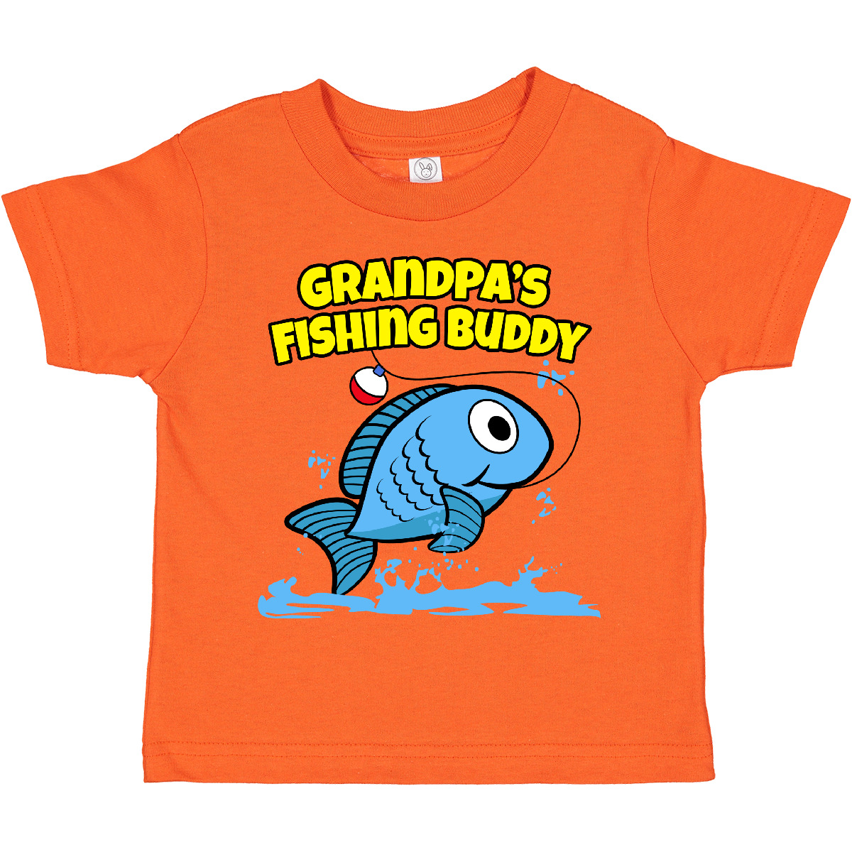 Inktastic Grandpa's Fishing Buddy (blue) Toddler T-Shirt Grandpa Fish Cute Child - Picture 15 of 21