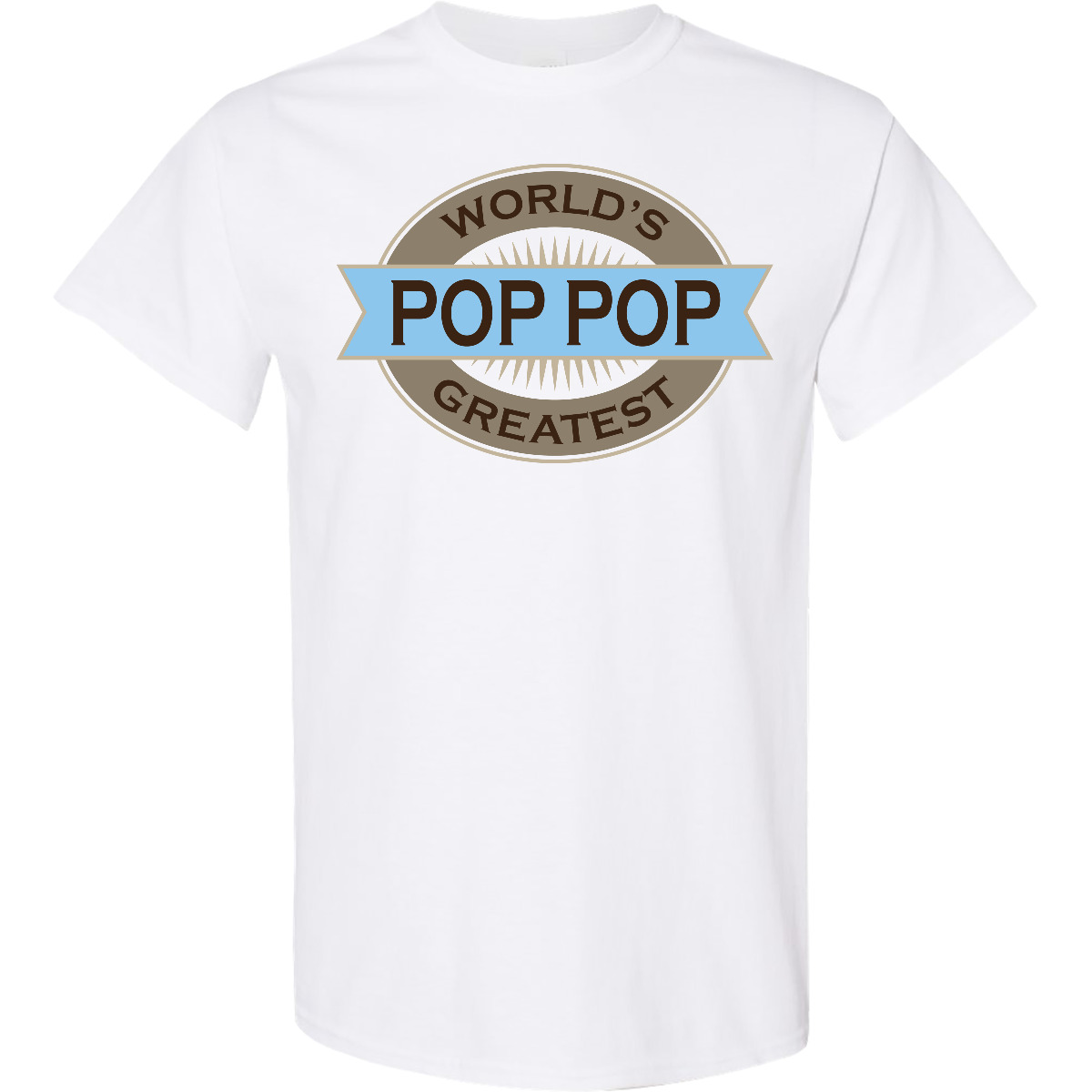 Inktastic Pop Pop Worlds Greatest T-Shirt Mens Adult Clothing Apparel Tees
