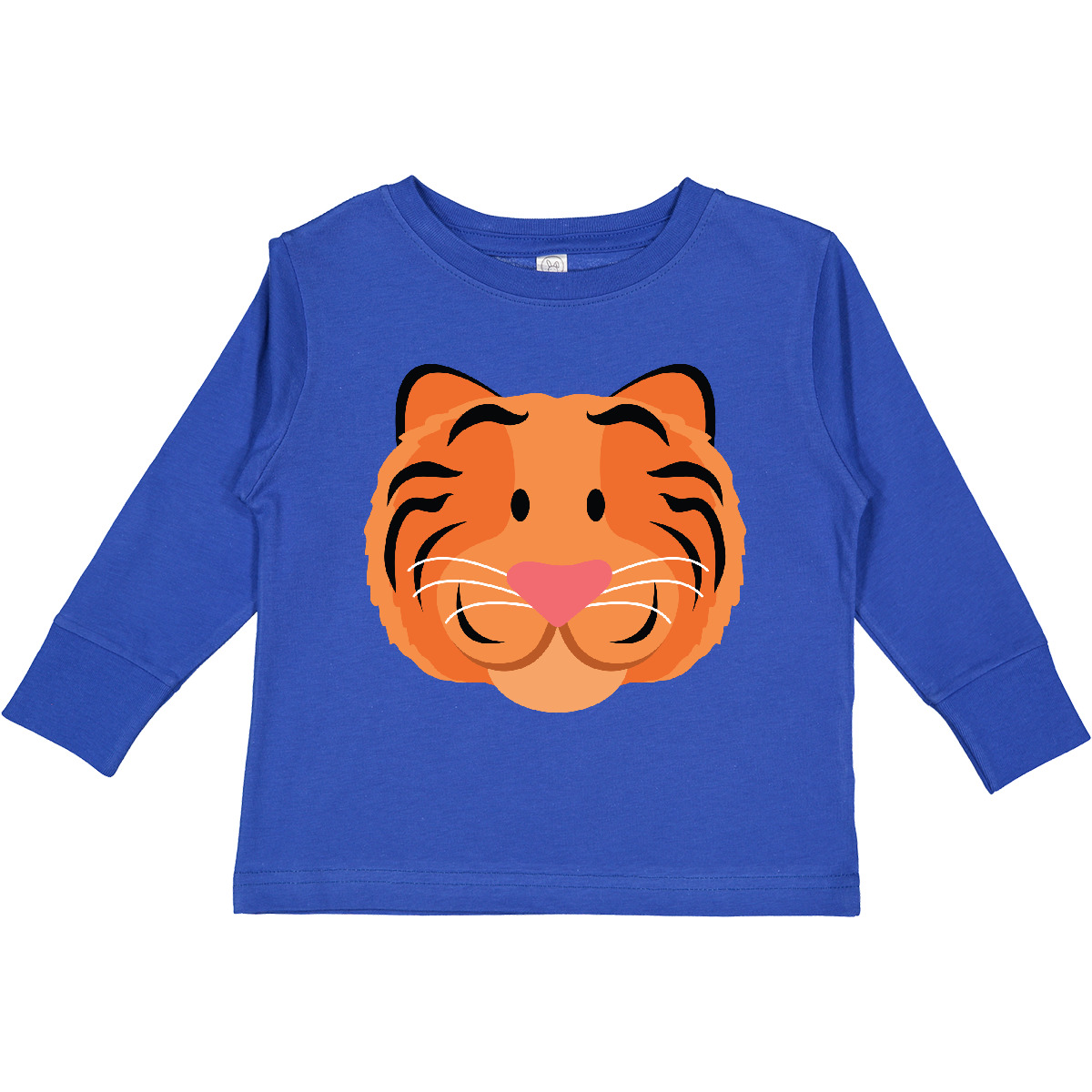 Inktastic Tiger Face Toddler Long Sleeve T-Shirt Animal Kids Cute Jungle Zoo - Picture 6 of 6