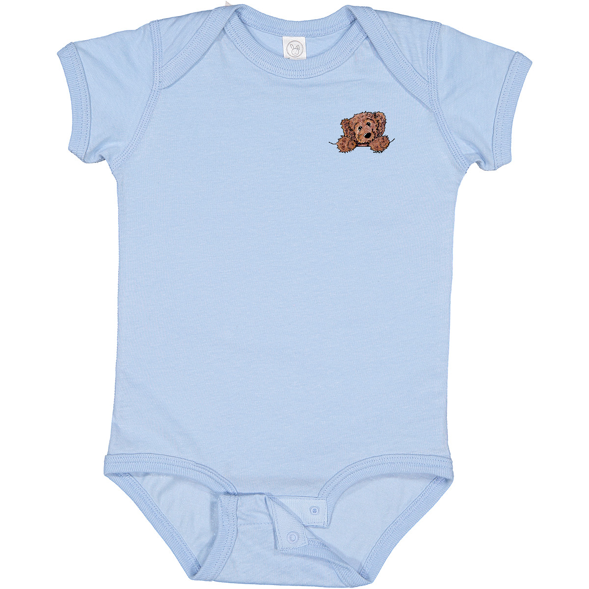 Inktastic Pocket Chocolate Doodle Baby Body - KiniArt Labradoodle Hund Säugling - Bild 3 von 7