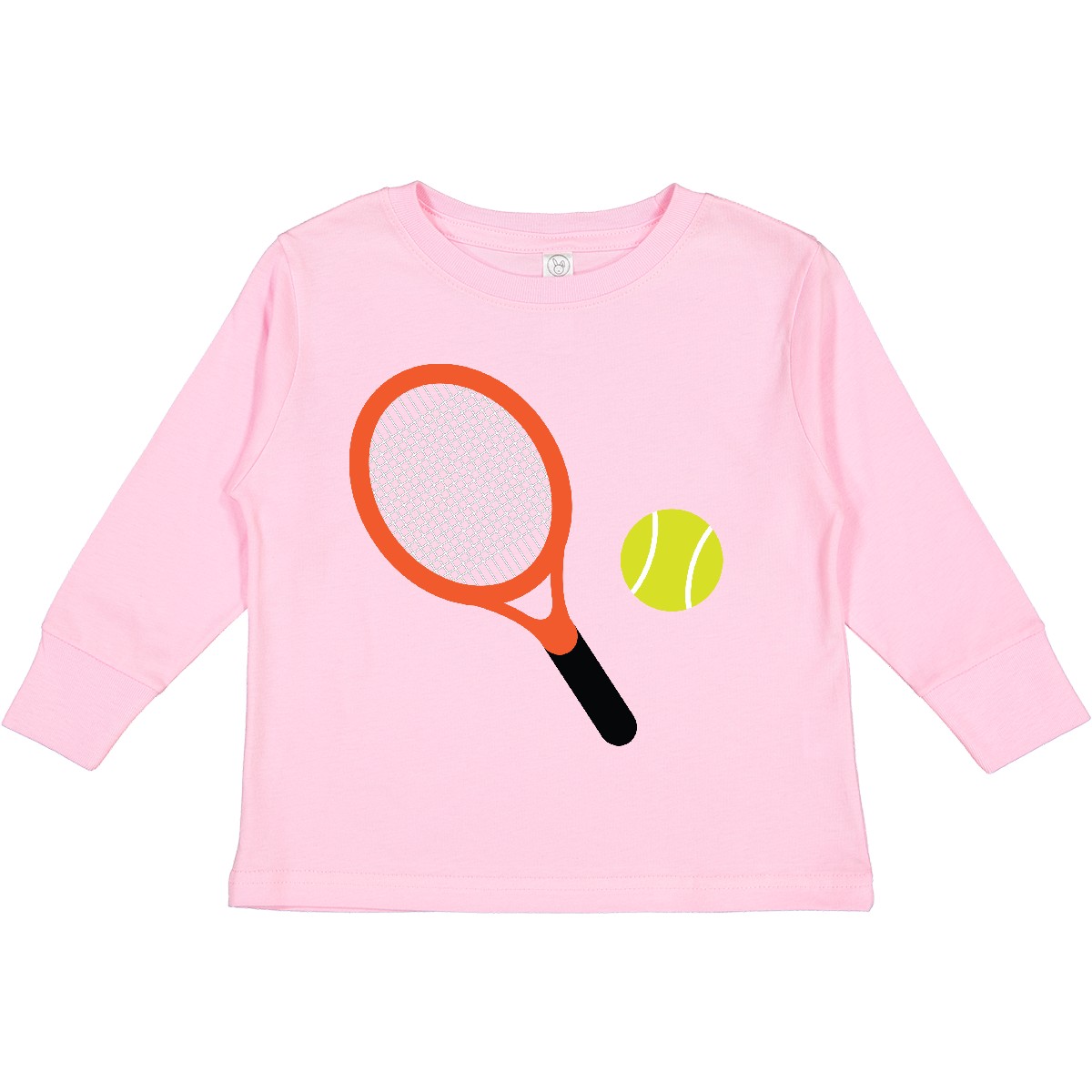 Raqueta de tenis y pelota Inktastic camiseta manga larga equipo deportivo pasatiempos - Imagen 8 de 9