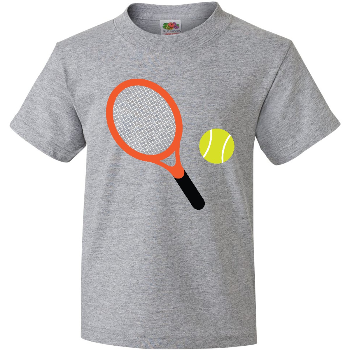 Inktastic Tennis Racket And Ball Youth T-Shirt Sports Team Hobbies Hobby Tee Hws - Picture 3 of 8