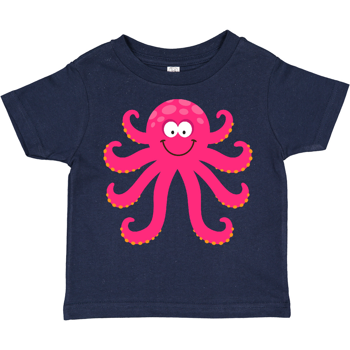 Inktastic Octopus Sea Creature Pink Girls Toddler T-Shirt Animals Ocean Cute Kid - Picture 7 of 10