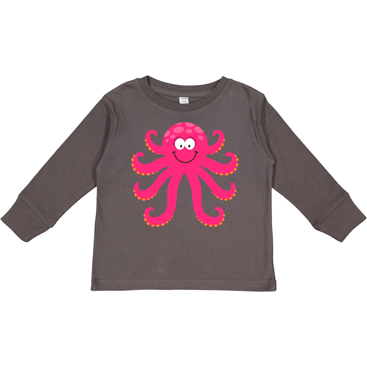 Inktastic Octopus Sea Creature Pink Girls Toddler Long Sleeve T-Shirt Animals - Picture 3 of 6