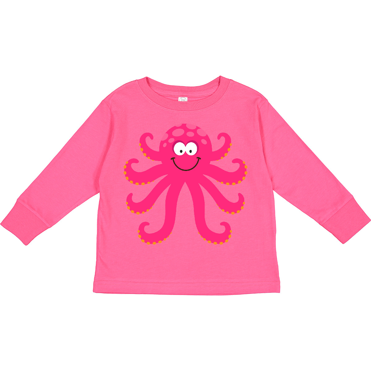 Inktastic Octopus Sea Creature Pink Girls Toddler Long Sleeve T-Shirt Animals - Picture 4 of 6