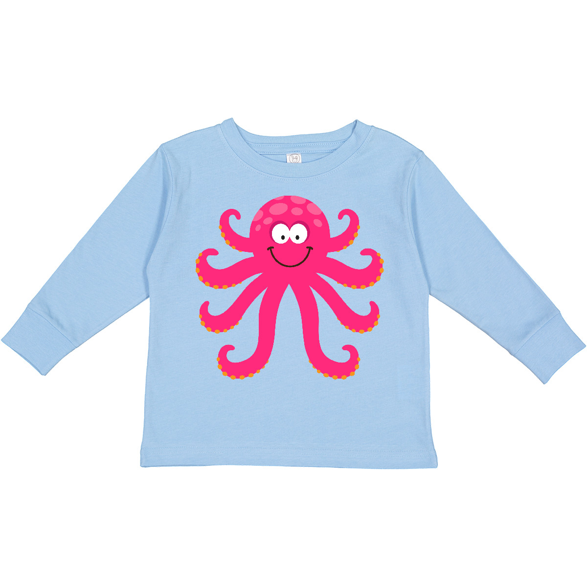 Inktastic Octopus Sea Creature Pink Girls Toddler Long Sleeve T-Shirt Animals - Picture 5 of 6