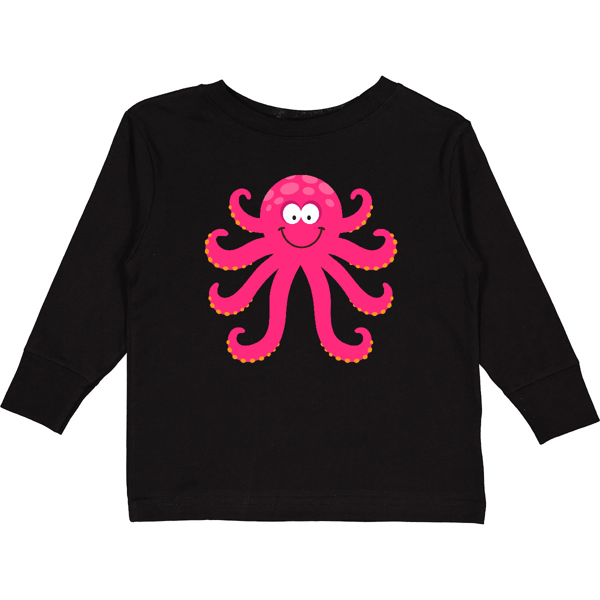 Inktastic Octopus Sea Creature Pink Girls Toddler Long Sleeve T-Shirt Animals - Picture 2 of 6