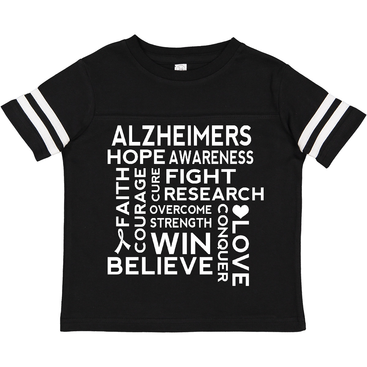 Inktastic Alzheimers Awareness Support Slogan Toddler T-Shirt Dementia Seniors - Picture 3 of 4