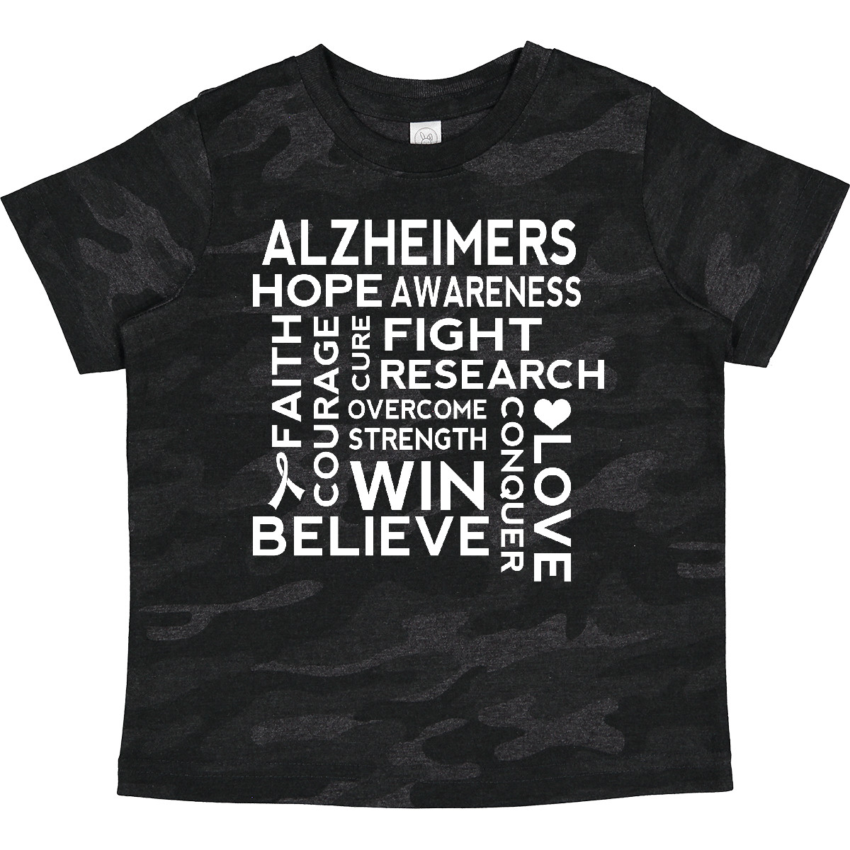 Inktastic Alzheimers Awareness Support Slogan Toddler T-Shirt Dementia Seniors - Picture 4 of 4