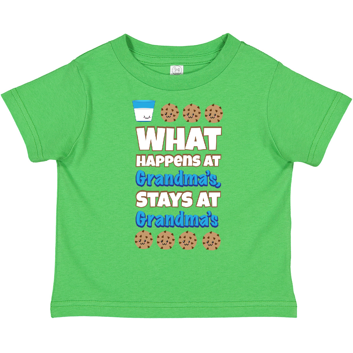 Inktastic What Happens At Grandma's Toddler T-Shirt Grandma Grandparents Funny - Picture 2 of 6