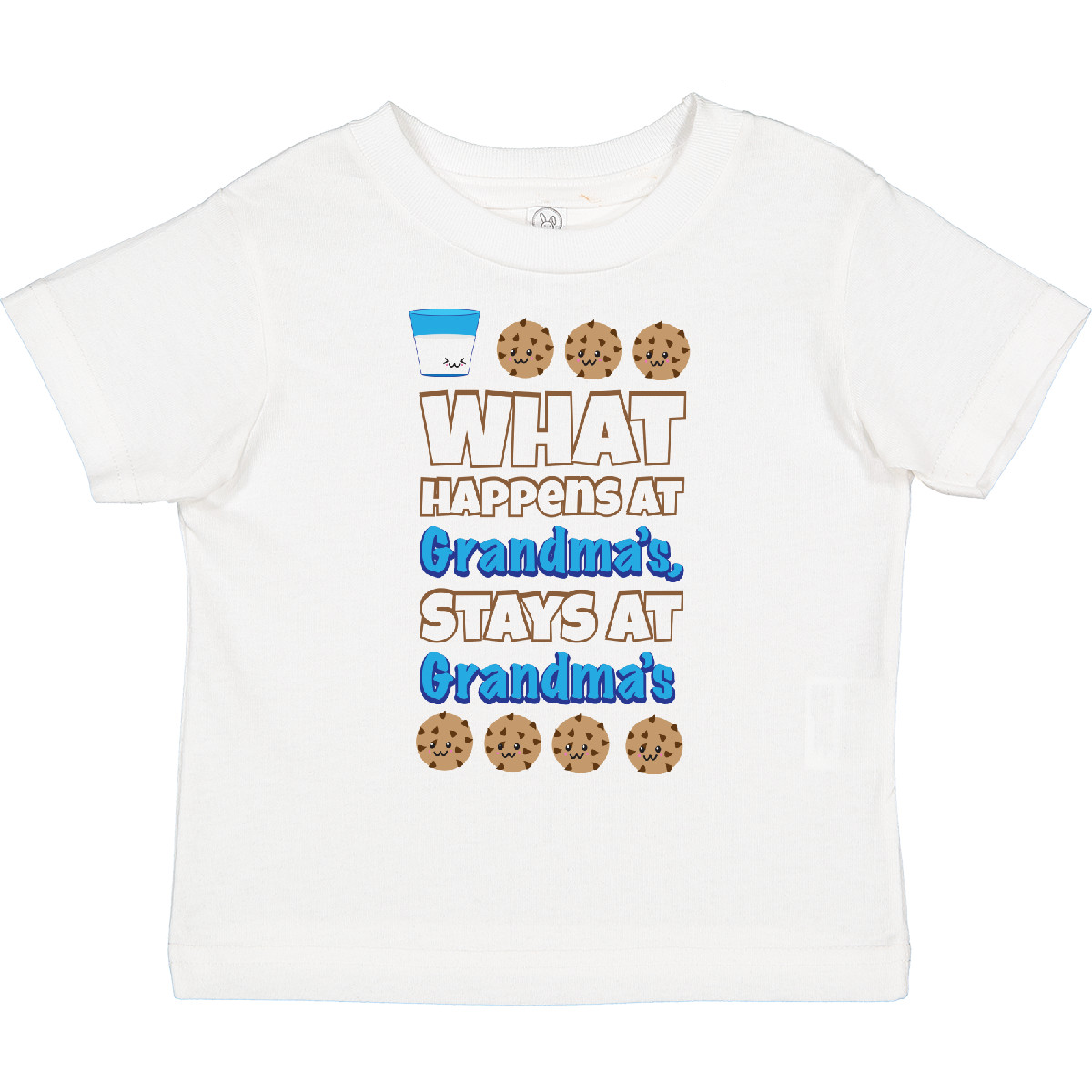 Inktastic What Happens At Grandma's Toddler T-Shirt Grandma Grandparents Funny - Picture 6 of 6