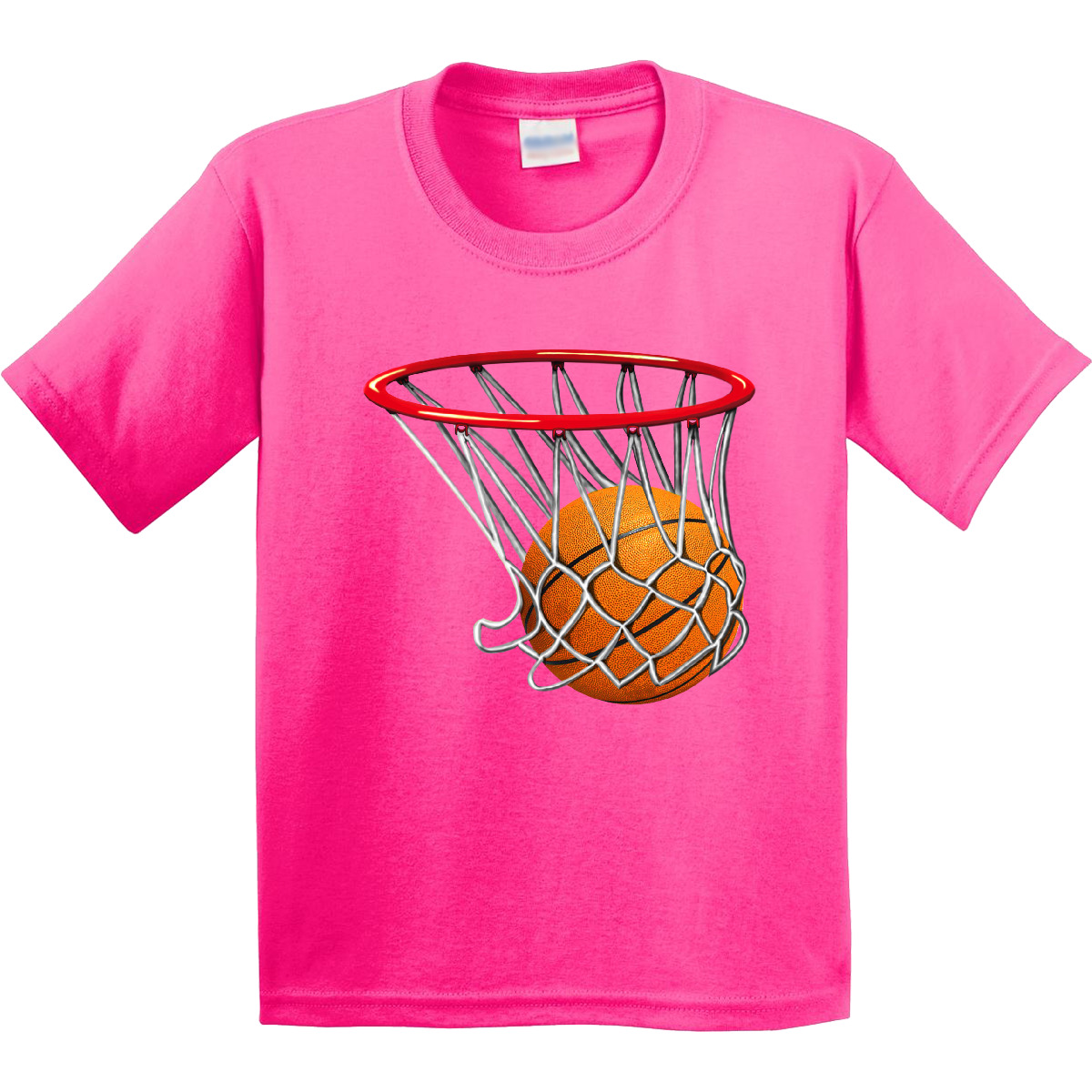 Inktastic Basketball Swish Youth T-Shirt Hoop Shoot Hoops Bball Athletic Sports - Picture 6 of 13