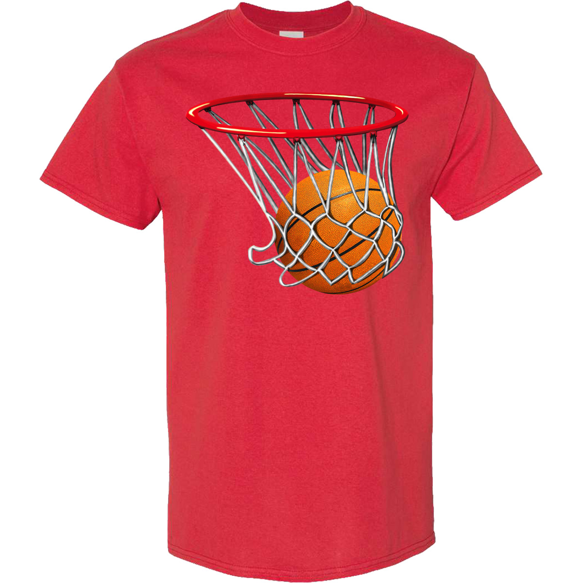 Inktastic Basketball Swish T-Shirt Hoop Shoot Hoops Bball Athletic Sports Baller