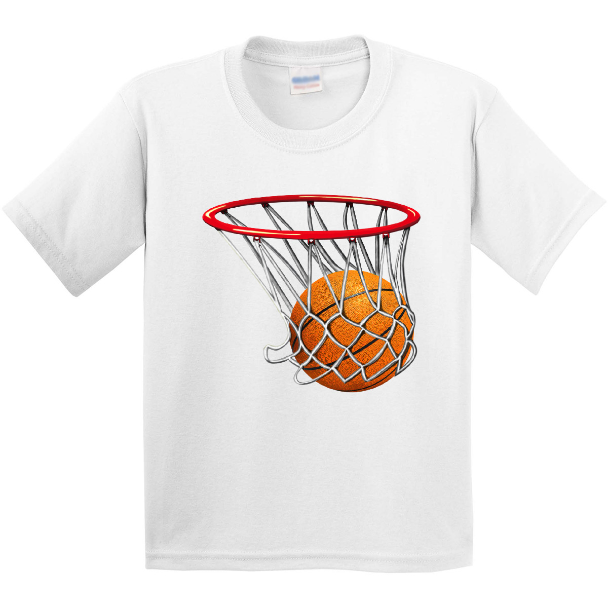 Inktastic Basketball Swish Youth T-Shirt Hoop Shoot Hoops Bball Athletic Sports - Picture 13 of 13