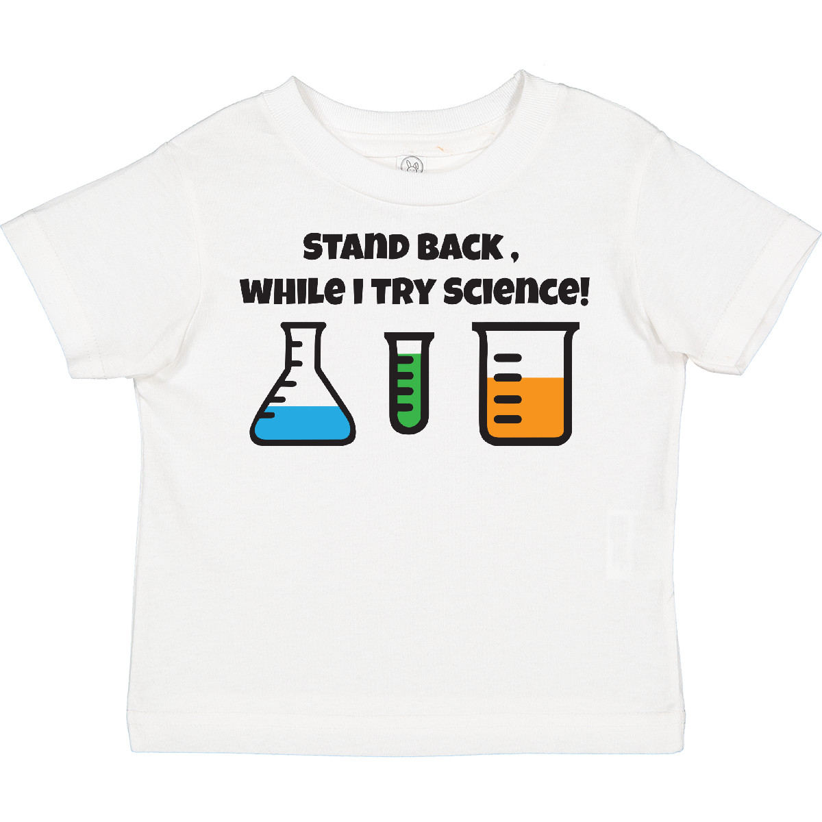 Inktastic Stand Back, While I Try Science! Toddler T-Shirt Beakers Chemistry Kid - Picture 8 of 8