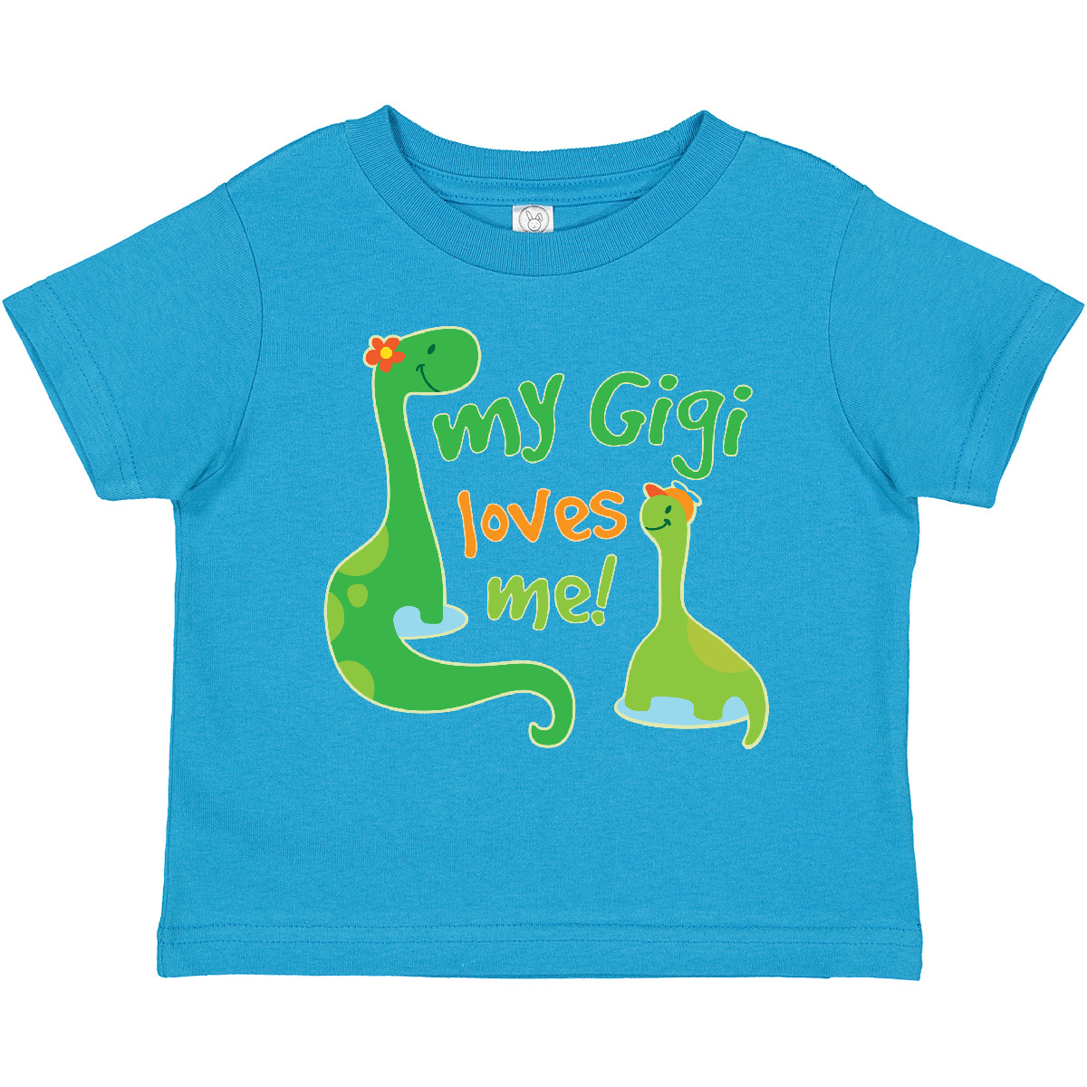 T-Shirt Inktastic My Gigi Loves Me Enkel Dinosaurier Kleinkind süß Enkel Kind - Bild 17 von 20