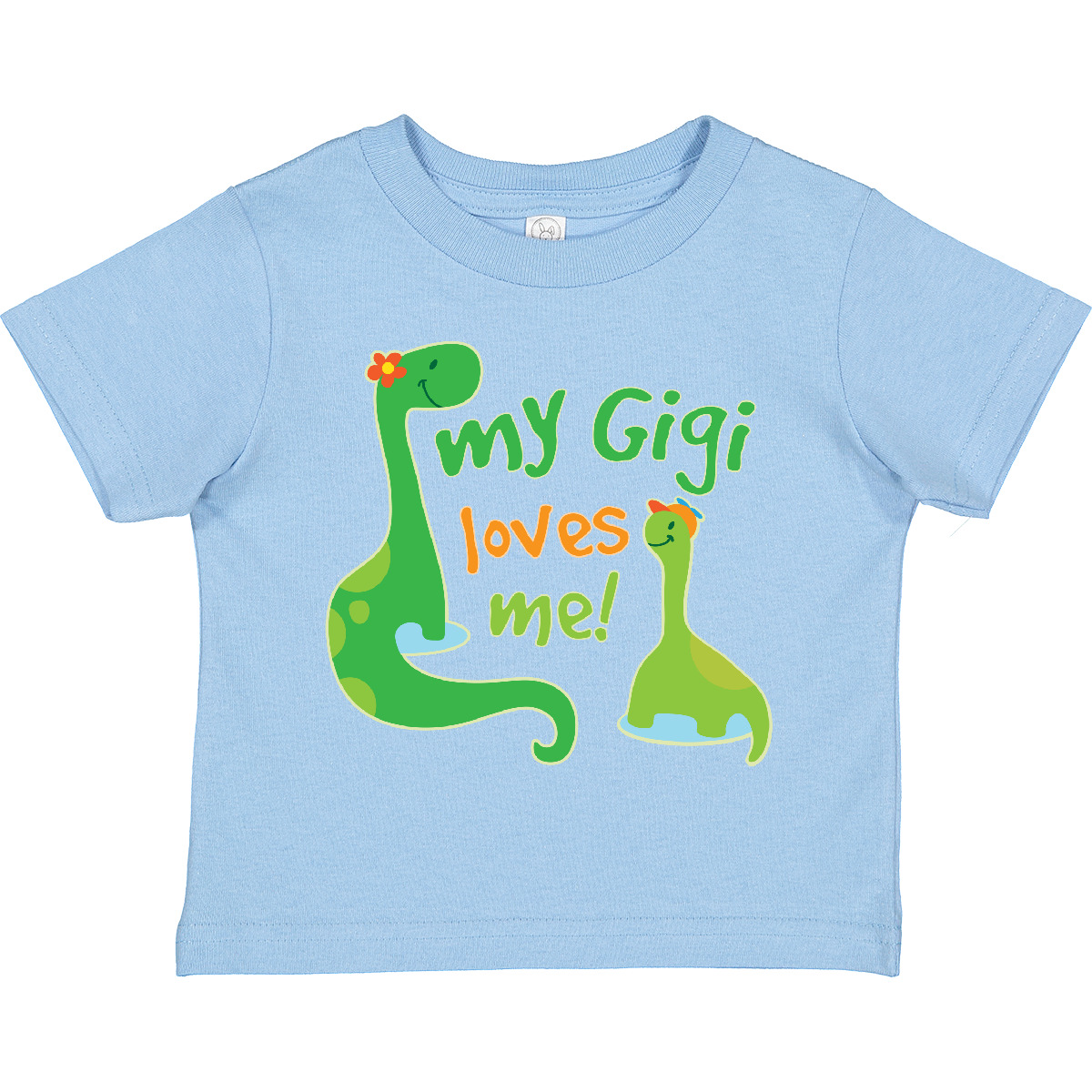 T-Shirt Inktastic My Gigi Loves Me Enkel Dinosaurier Kleinkind süß Enkel Kind - Bild 10 von 20
