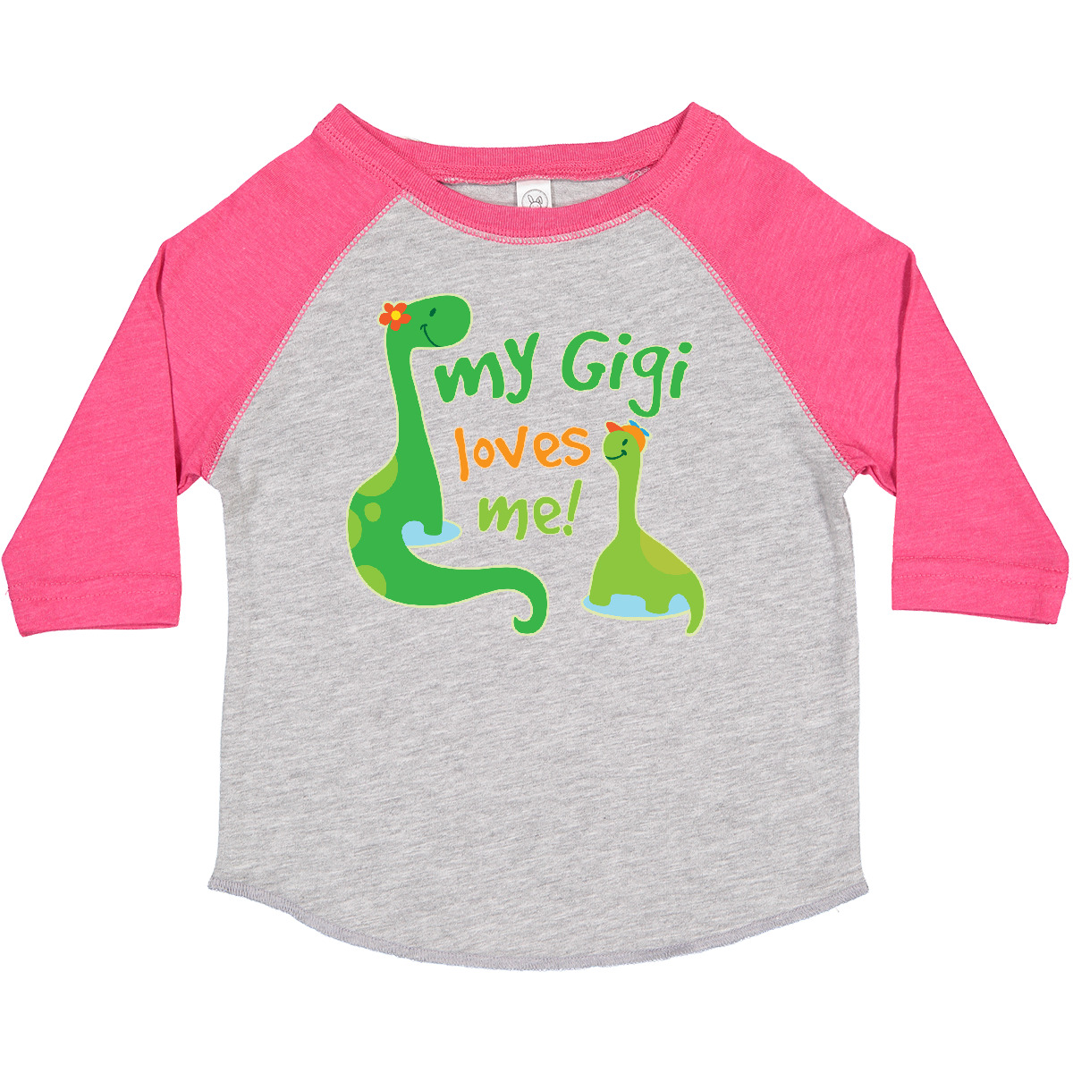 T-Shirt Inktastic My Gigi Loves Me Enkel Dinosaurier Kleinkind süß Enkel Kind - Bild 7 von 20