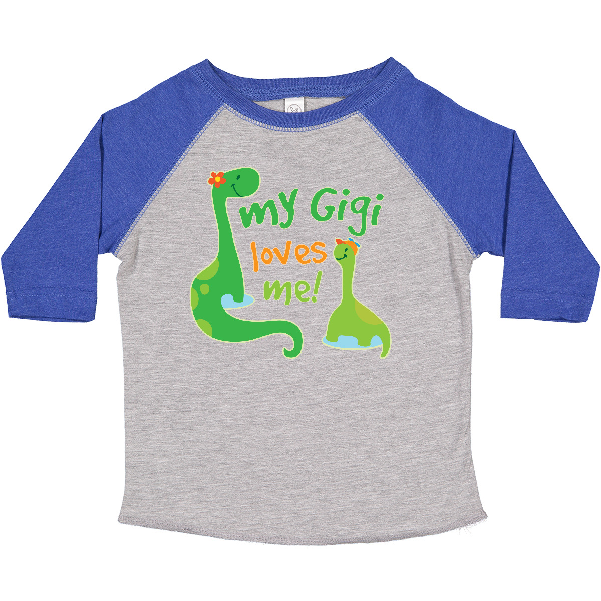 T-Shirt Inktastic My Gigi Loves Me Enkel Dinosaurier Kleinkind süß Enkel Kind - Bild 8 von 20