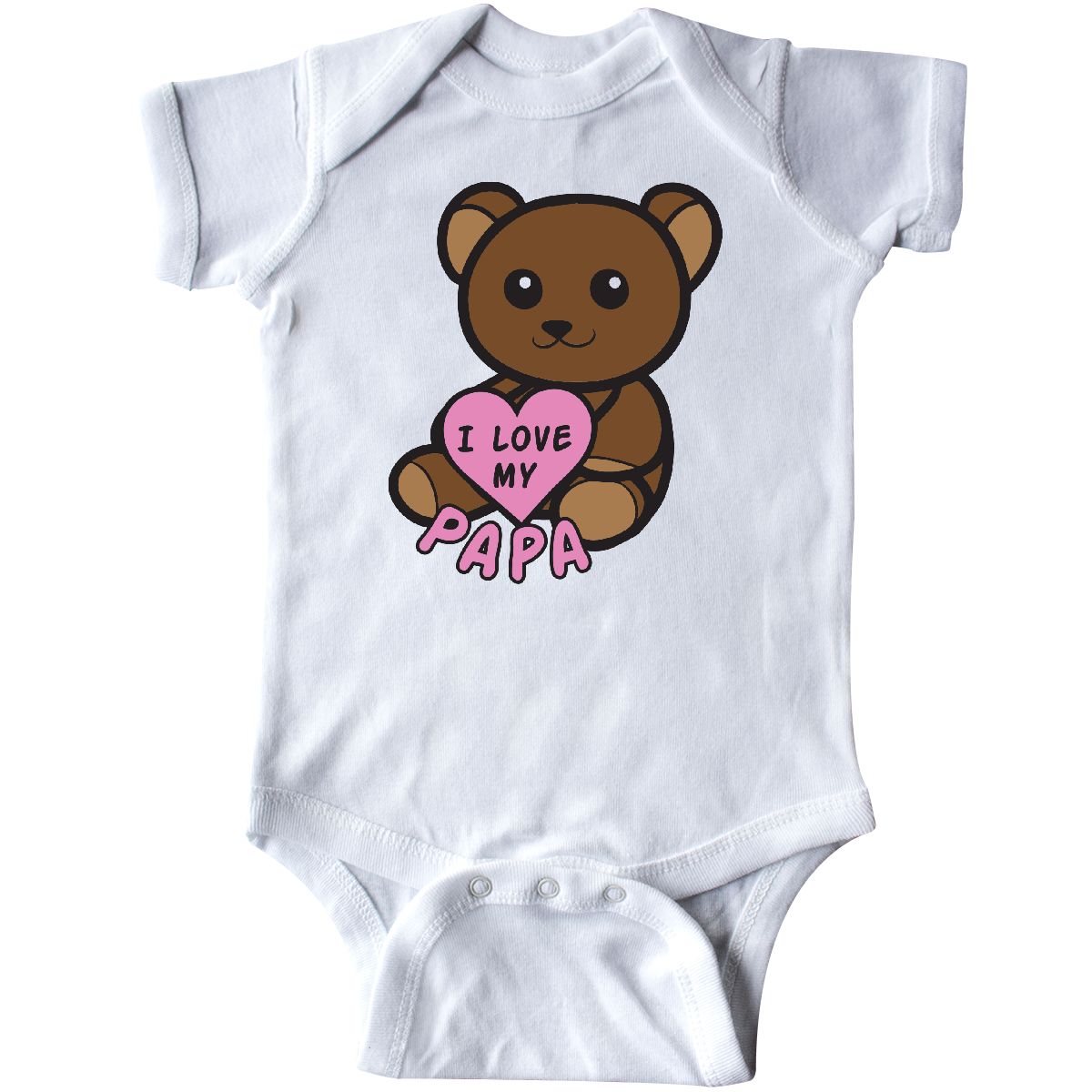 inktastic My Grampa Loves Me Bear and Hearts Baby T-Shirt