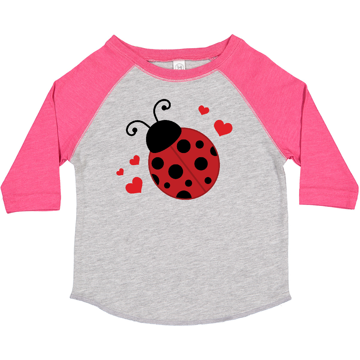 Inktastic Lady Bug And Hearts Toddler T-Shirt Ladybug Lover