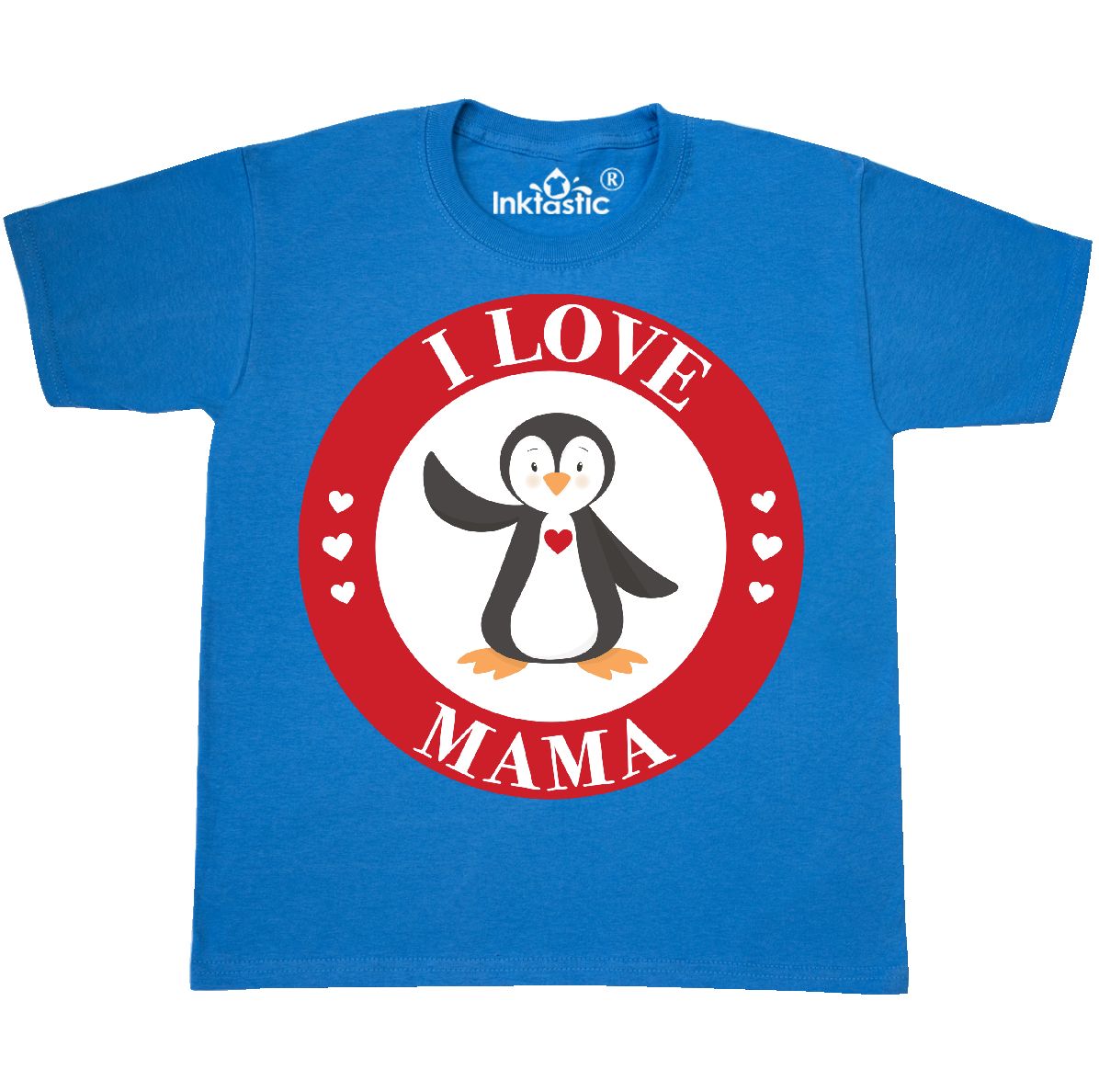 inktastic I Love My Great Uncle with Cute Penguin and Hearts Toddler T-Shirt