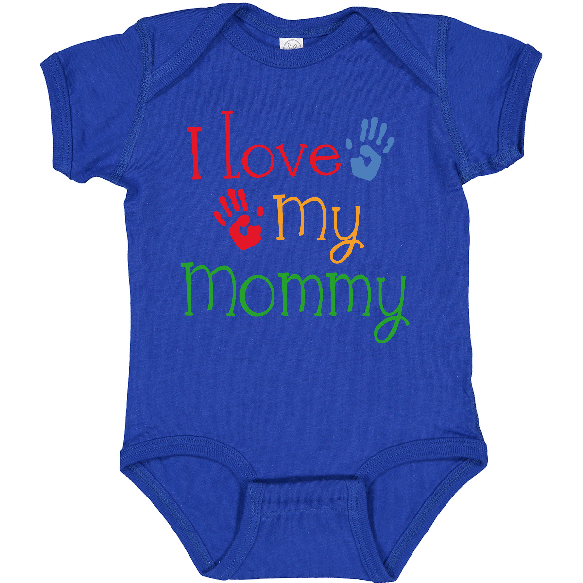 Inktastic I Love My Mommy Handprints Baby Bodysuit Heart Mom Childs Boys Girls - Picture 28 of 37
