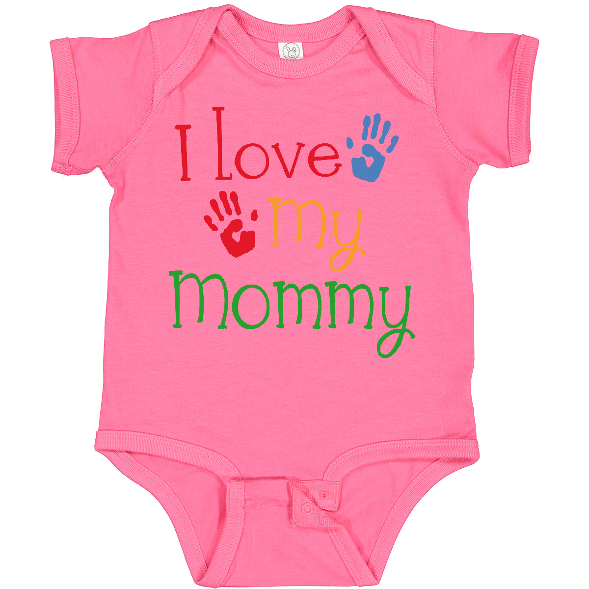 Inktastic I Love My Mommy Handprints Baby Bodysuit Heart Mom Childs Boys Girls - Picture 17 of 37