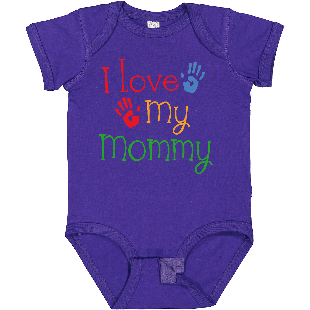 Inktastic I Love My Mommy Handprints Baby Bodysuit Heart Mom Childs Boys Girls - Picture 27 of 37