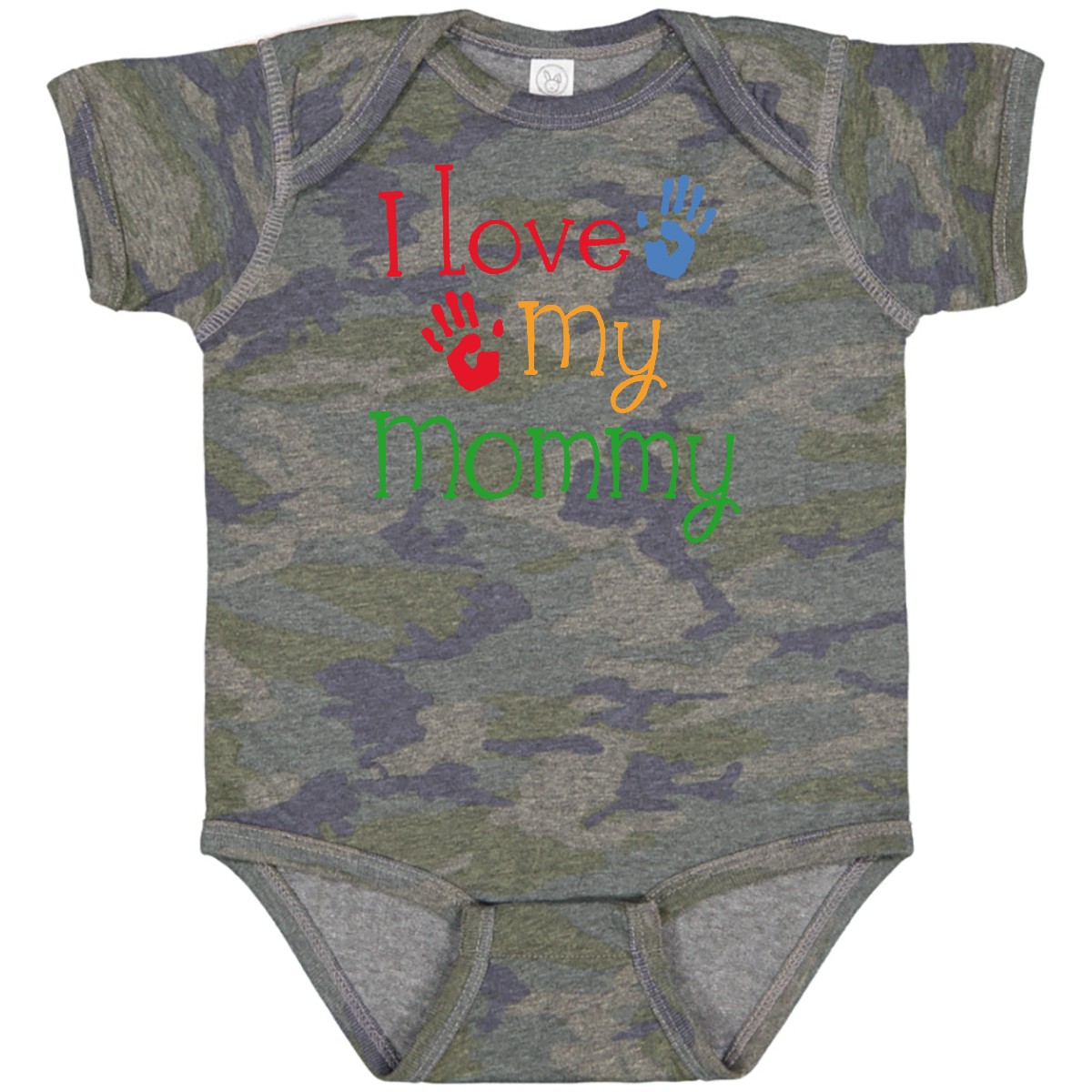 Inktastic I Love My Mommy Handprints Baby Bodysuit Heart Mom Childs Boys Girls - Picture 34 of 37