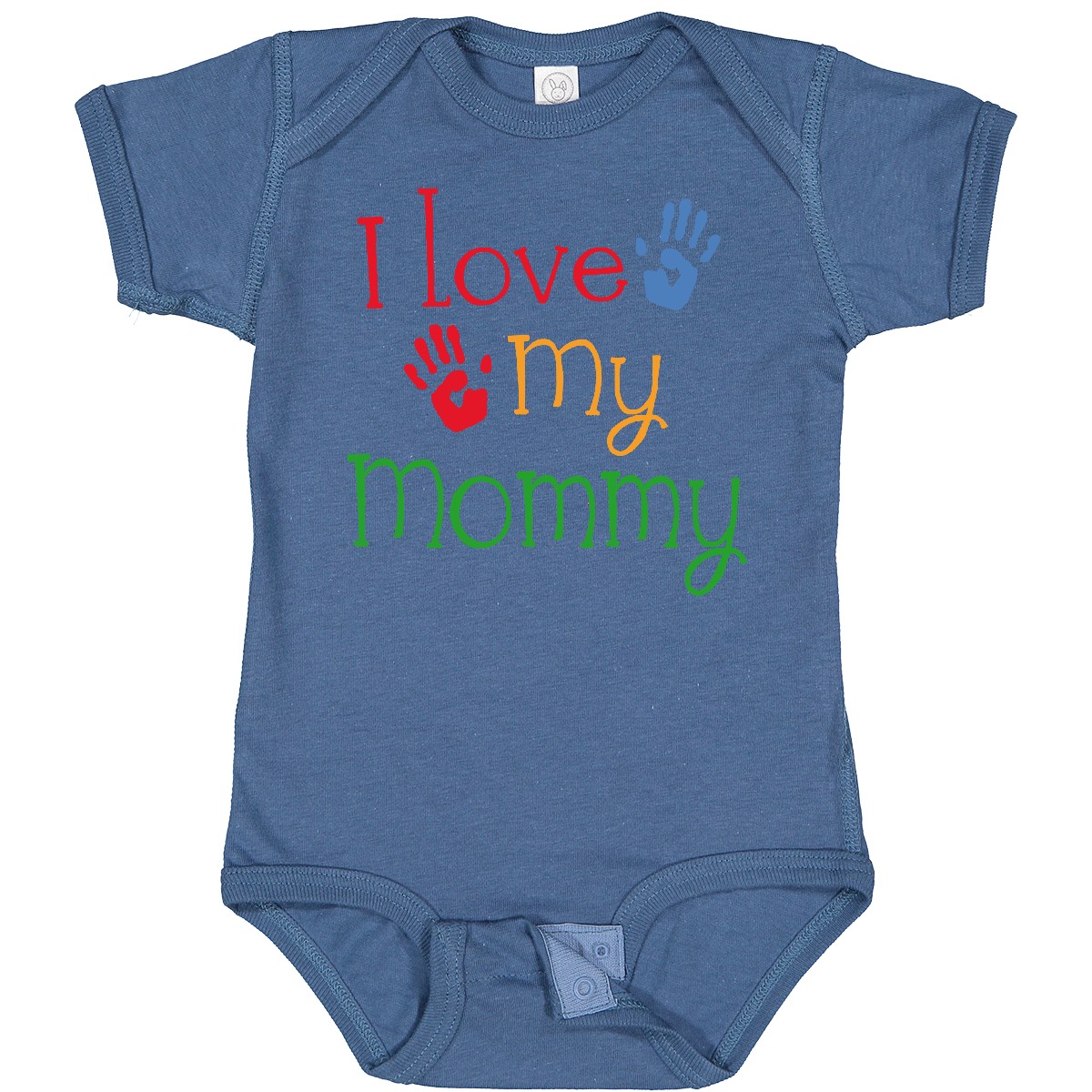 Inktastic I Love My Mommy Handprints Baby Bodysuit Heart Mom Childs Boys Girls - Picture 18 of 37