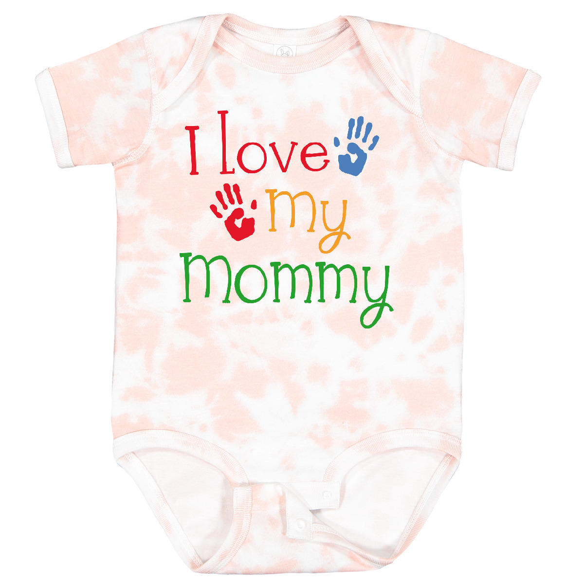 Inktastic I Love My Mommy Handprints Baby Bodysuit Heart Mom Childs Boys Girls - Picture 32 of 37