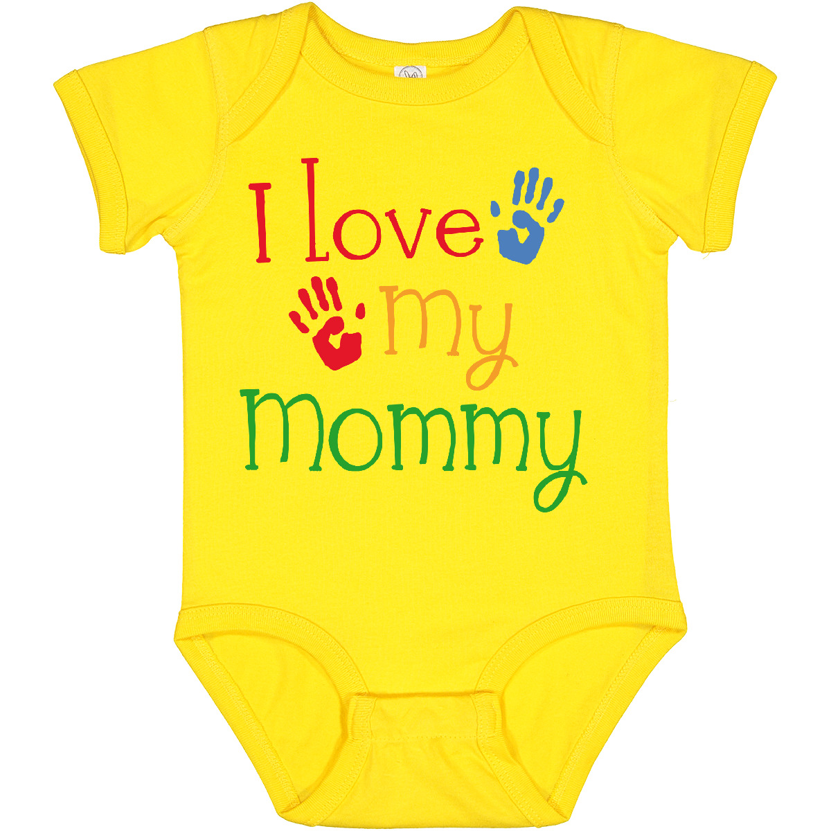 Inktastic I Love My Mommy Handprints Baby Bodysuit Heart Mom Childs Boys Girls - Picture 37 of 37