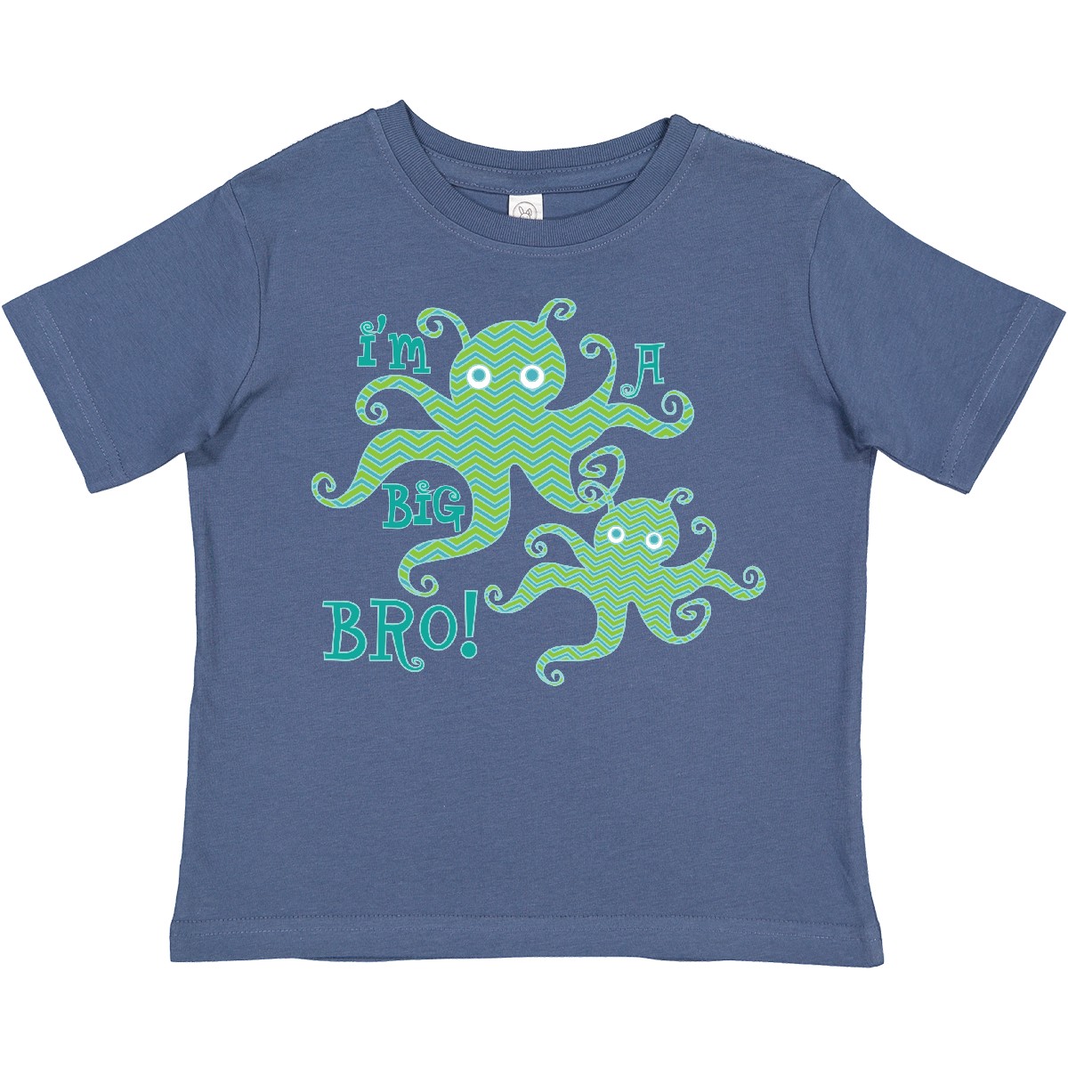 Inktastic I'm A Big Bro Octopus Cute Brother Toddler T-Shirt Siblings Ocean Kids - Picture 2 of 7