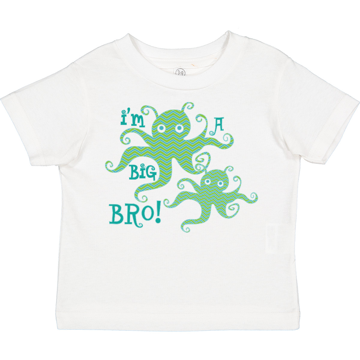 Inktastic I'm A Big Bro Octopus Cute Brother Toddler T-Shirt Siblings Ocean Kids - Picture 7 of 7