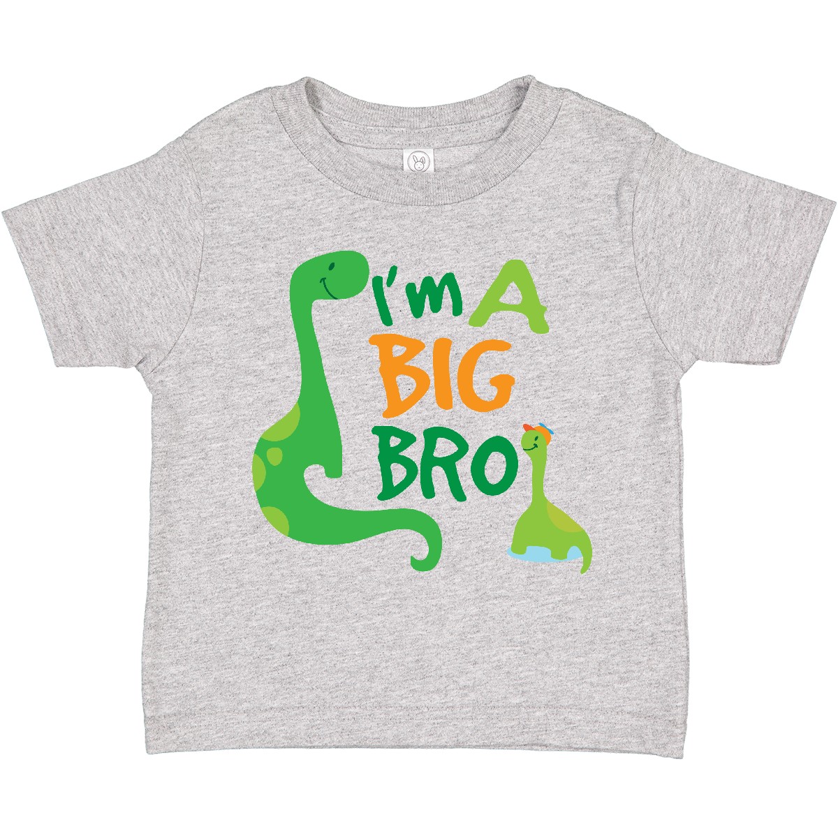 Inktastic I'm A Big Bro Dinosaur Boys Brother Announcement Toddler T-Shirt Dino - Picture 4 of 7