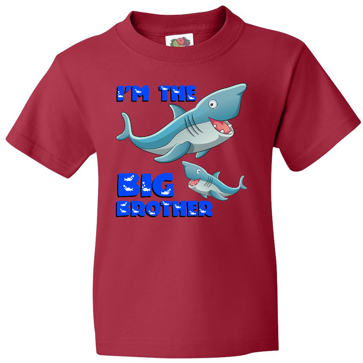 Inktastic I'm The Big Brother Shark Youth T-Shirt Tee Kinder Child Tween - Bild 8 von 10