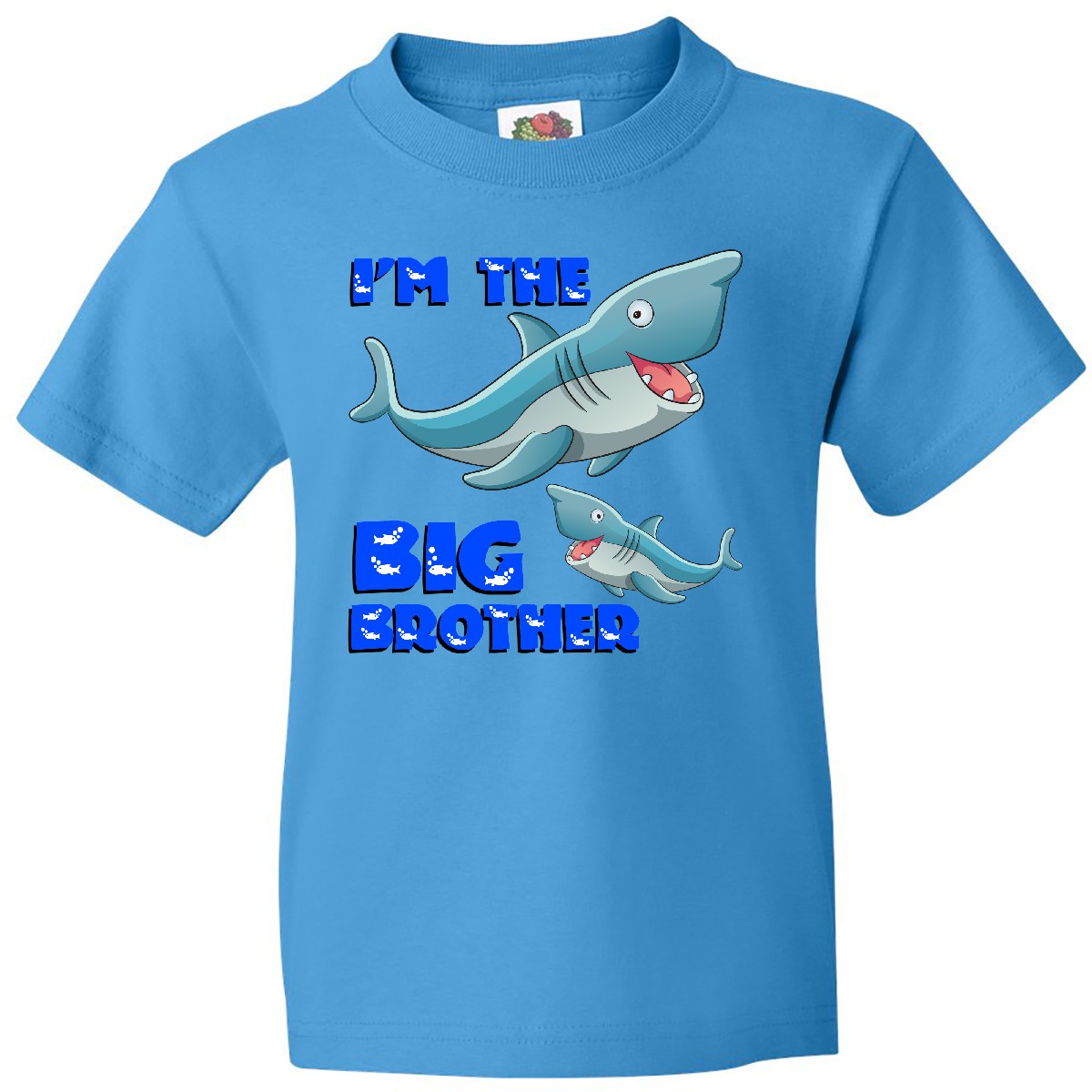 Inktastic I'm The Big Brother Shark Youth T-Shirt Tee Kinder Child Tween - Bild 7 von 10
