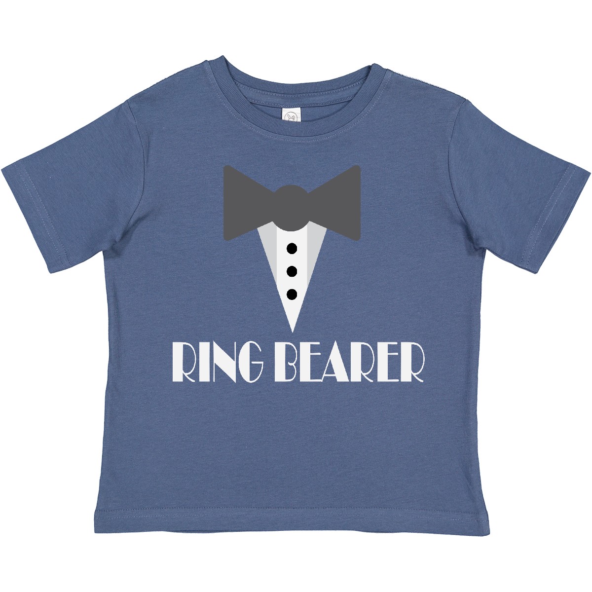 Inktastic Ring Bearer Mock Tux Tuxedo Toddler T-Shirt Ringbearer Wedding Party