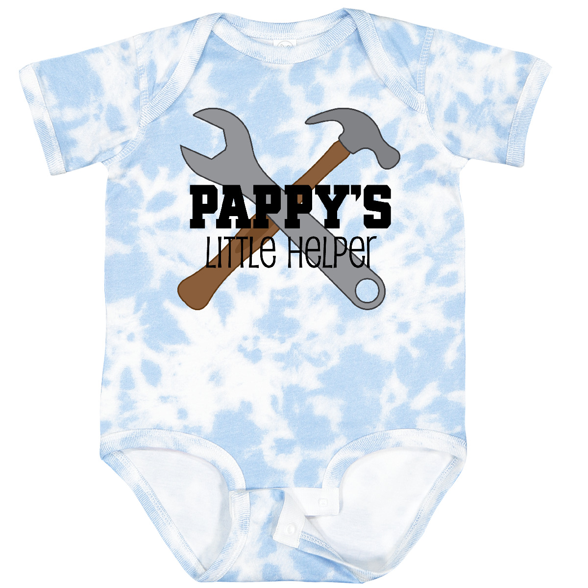 Inktastic Pappy's Little Helper Grandchild Baby Bodysuit Pappy Grandpa From Boys - Picture 6 of 7